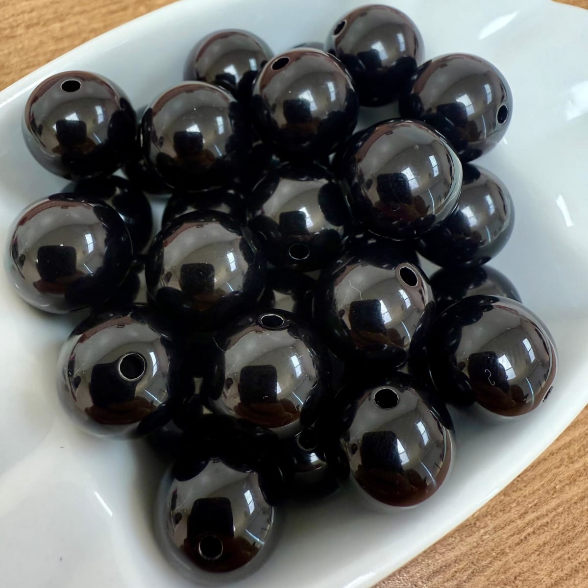 Cuentas redondas de acrílico grande 14 mm / 30 uds7