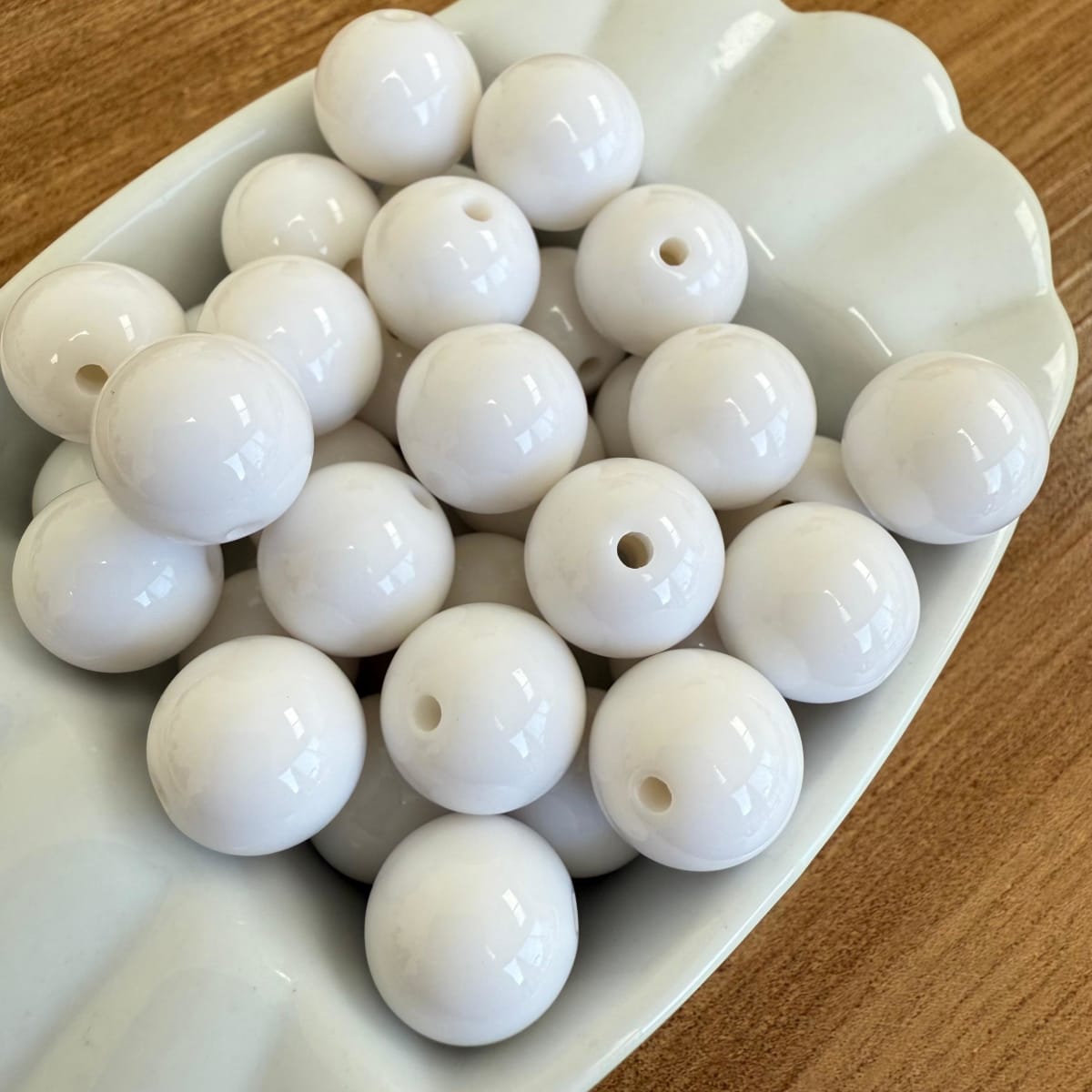 Cuentas redondas de acrílico grande 14 mm / 30 uds17