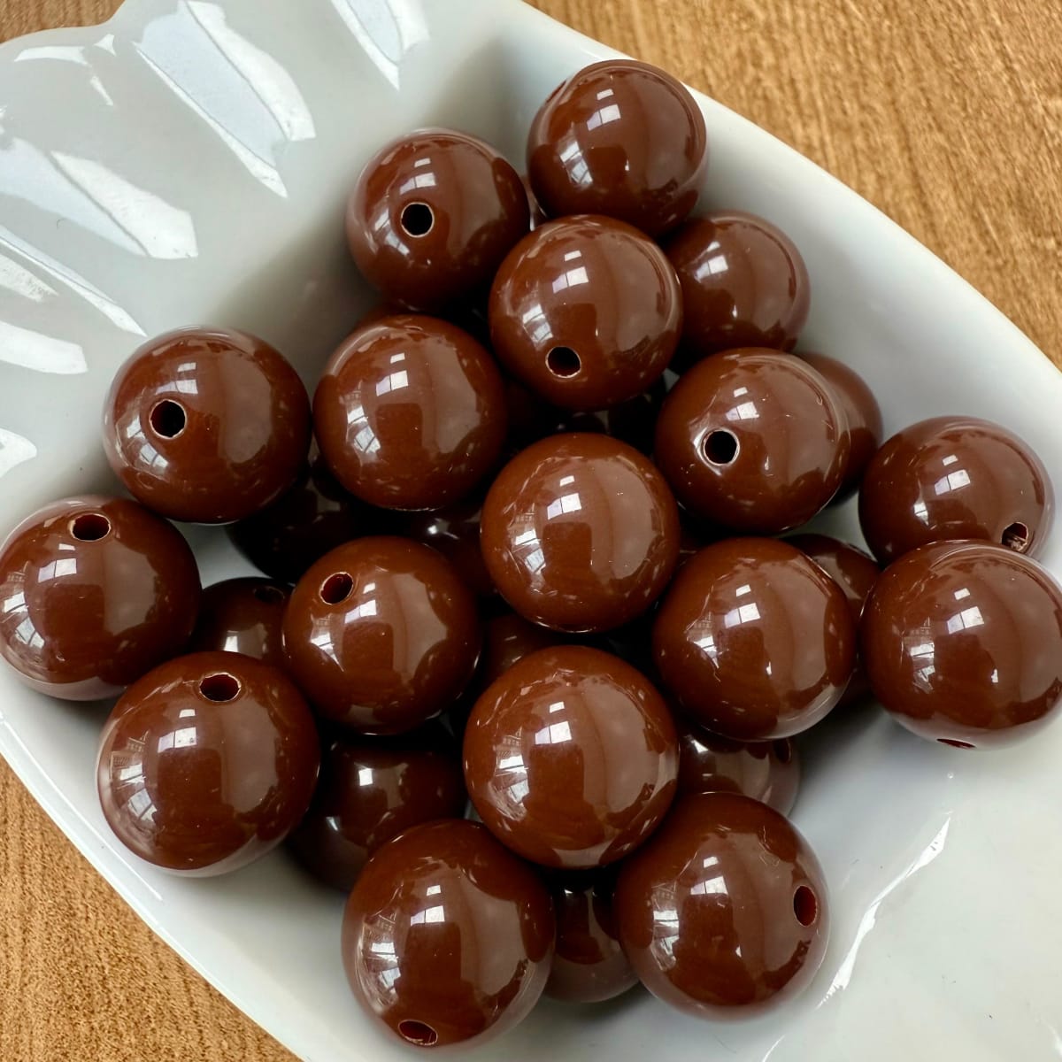 Cuentas redondas de acrílico grande 14 mm / 30 uds3