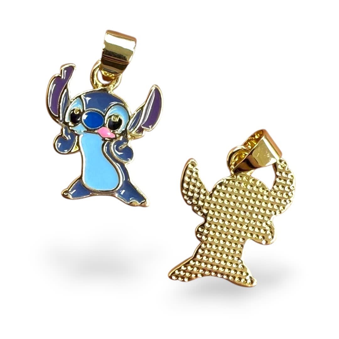 Dije colgante Stitch 15x18mm broma / unidad2