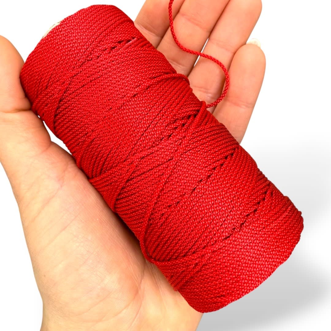 Cordón hilo colombiano trenzado terlenca 1.2 mm / rollo1