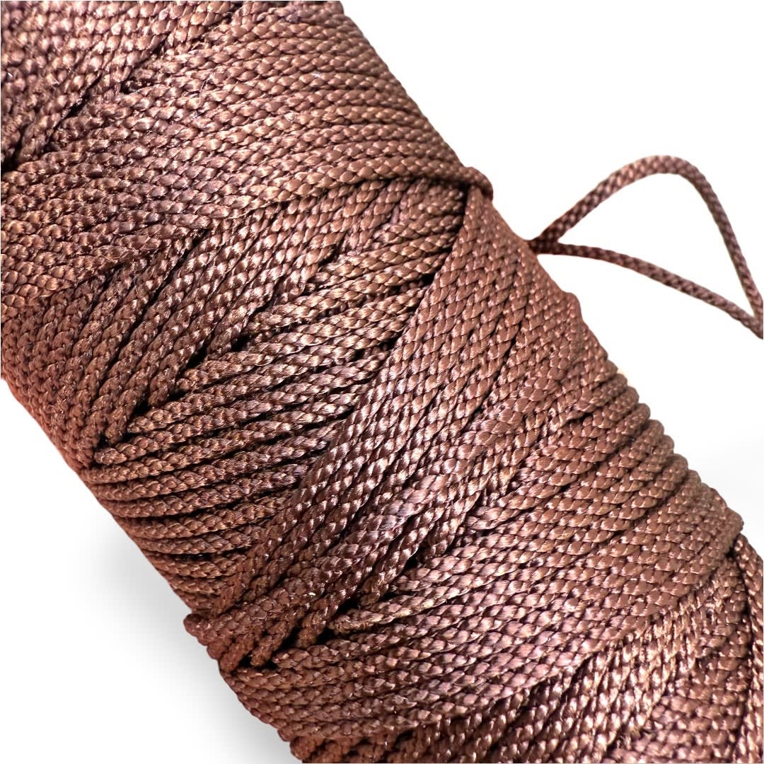 Cordón hilo colombiano trenzado terlenca 1.5 mm / rollo1