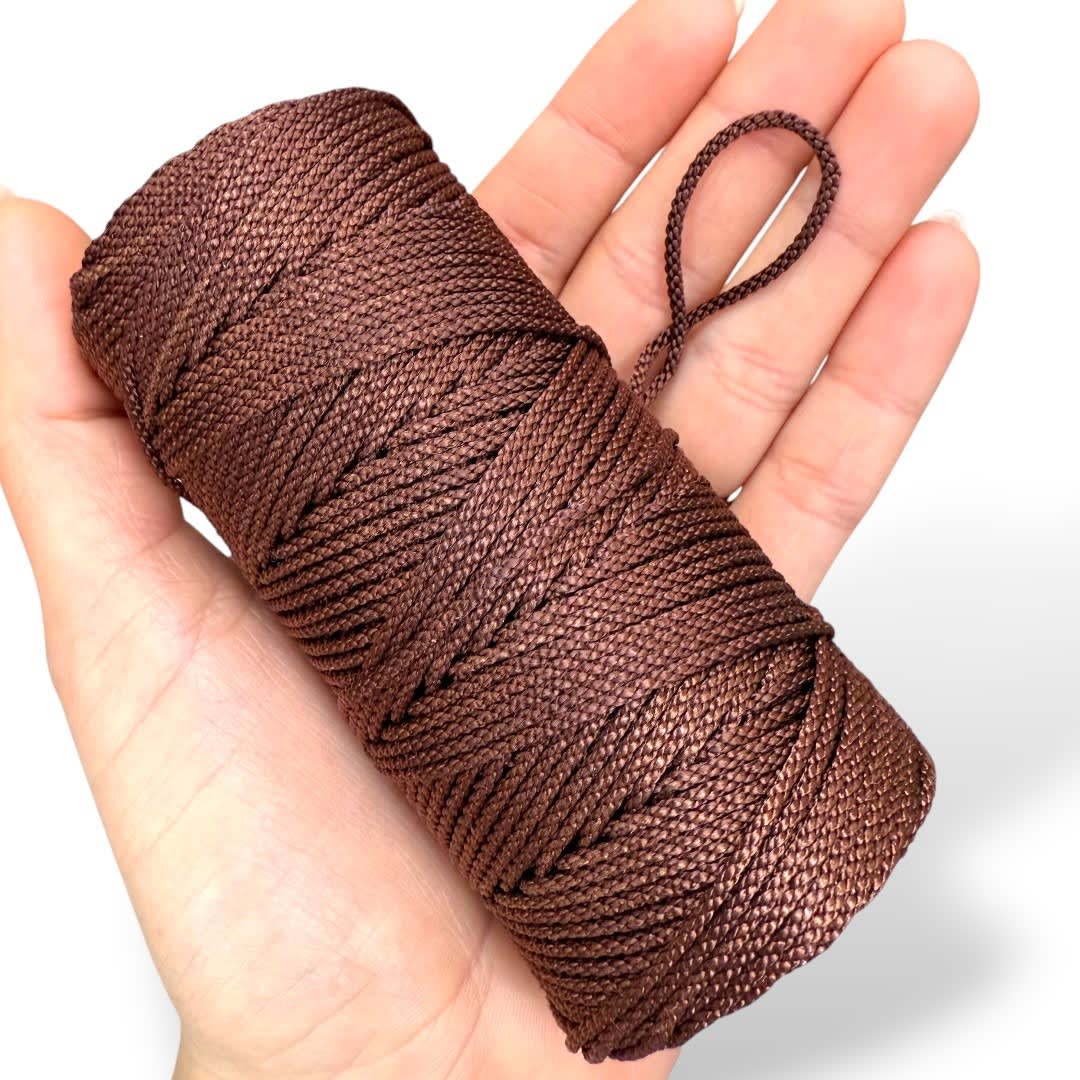 Cordón hilo colombiano trenzado terlenca 1.5 mm / rollo3