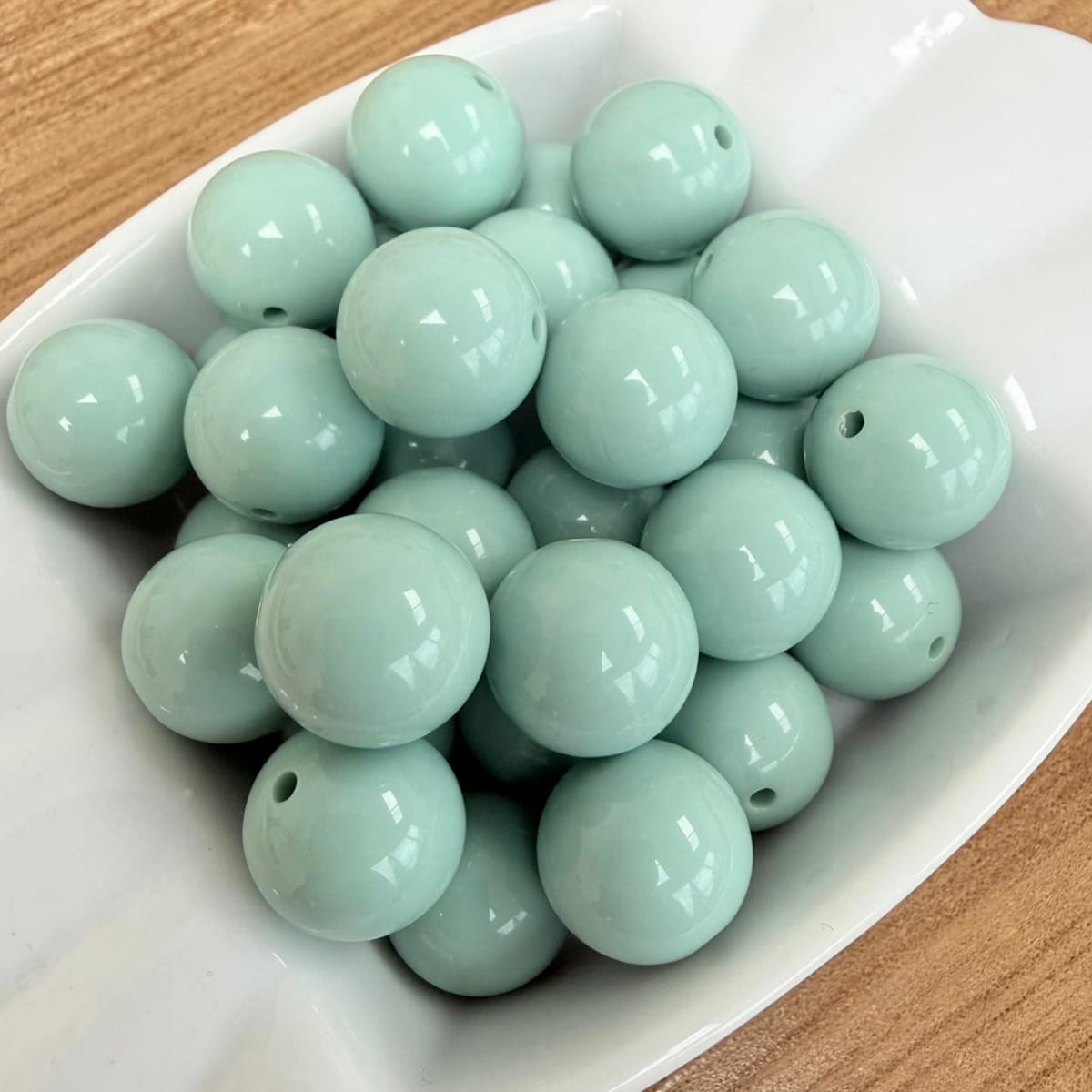 Cuentas redondas de acrílico grande 14 mm / 30 uds2