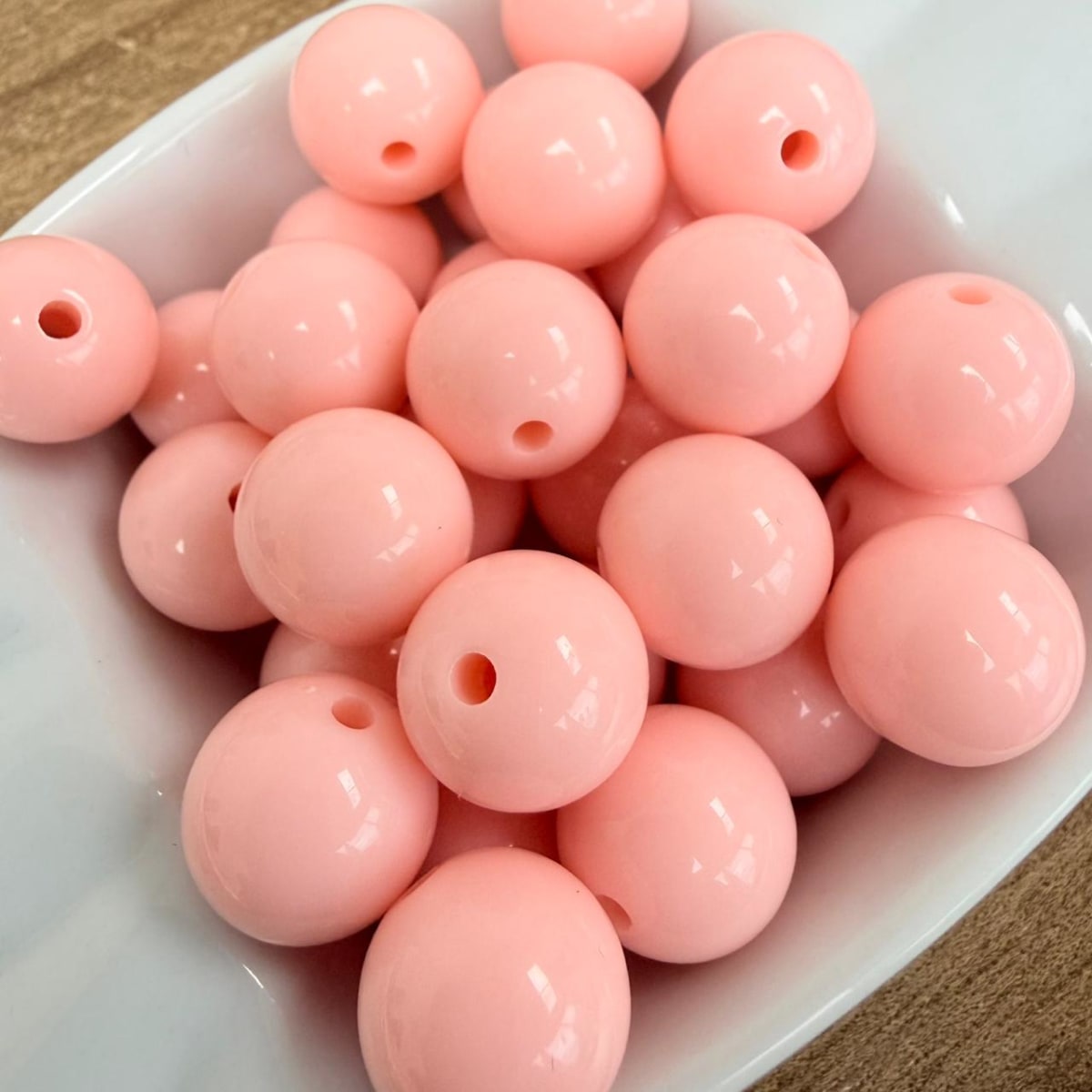 Cuentas redondas de acrílico grande 14 mm / 30 uds16