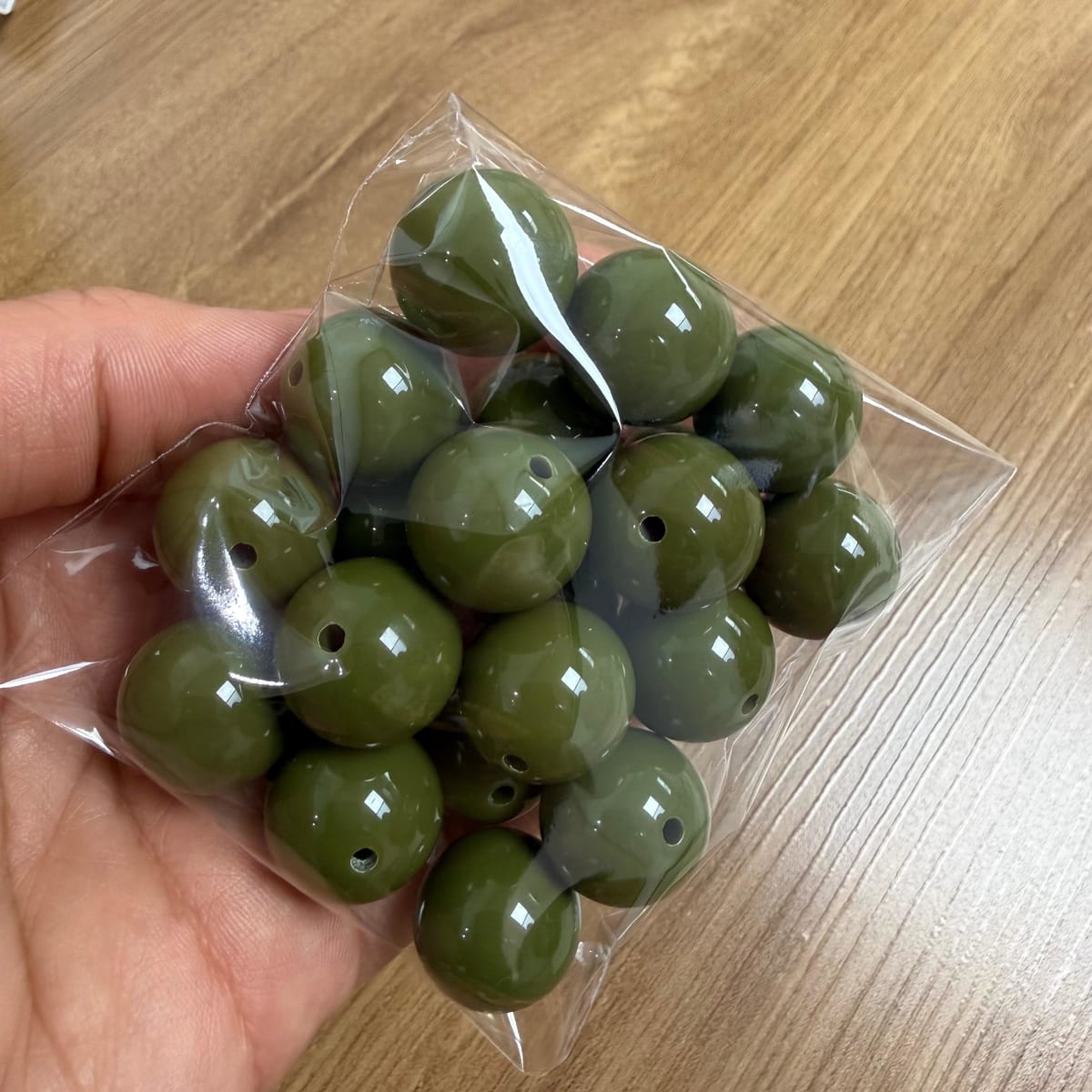 Cuentas redondas de acrílico grande 18 mm / 20 uds13