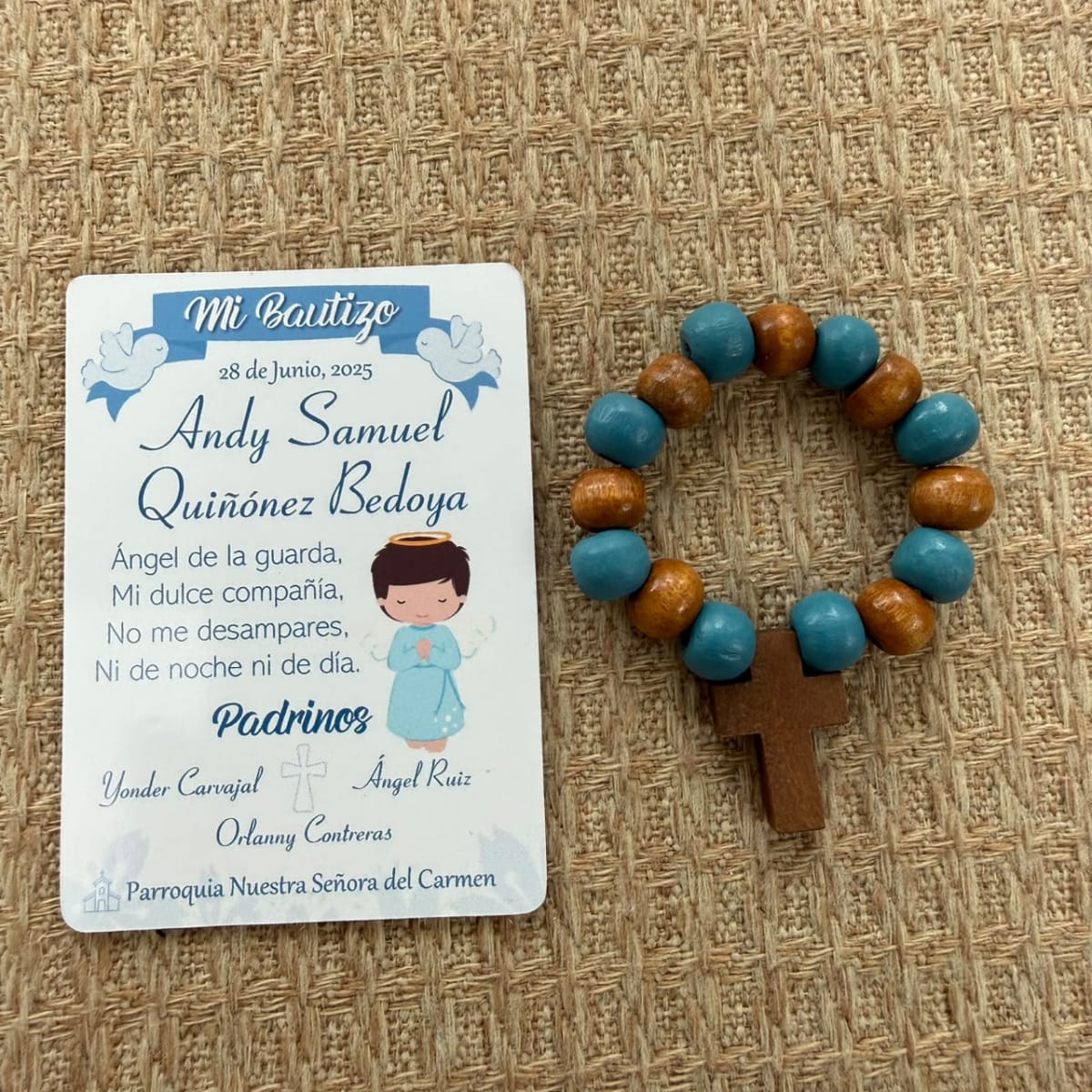 Souvenir Decenarios para recuerdos de bautizo comunión / docena7