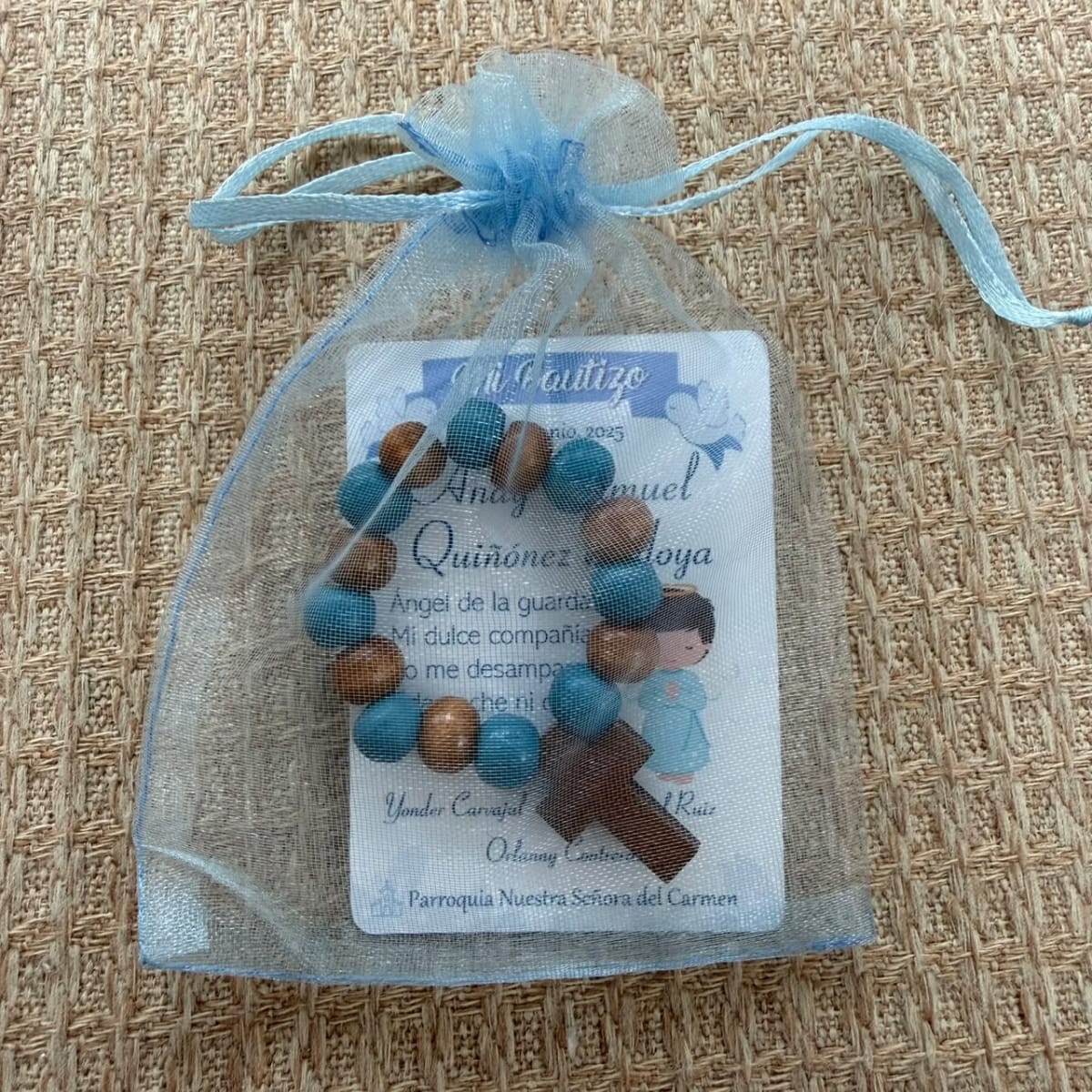 Souvenir Decenarios para recuerdos de bautizo comunión / docena5