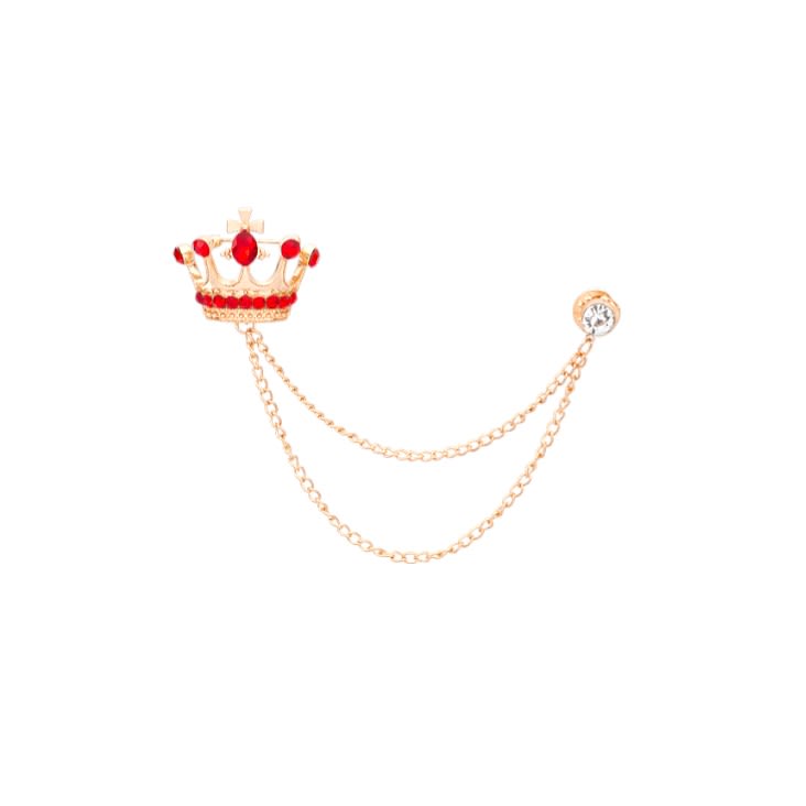 Broche prendedor corona para traje de caballero / unidad4