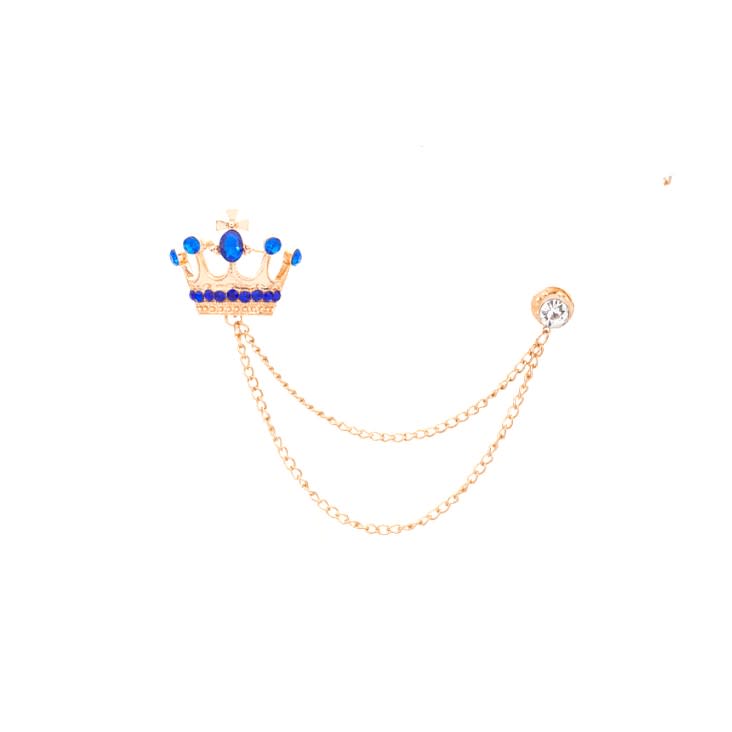 Broche prendedor corona para traje de caballero / unidad3