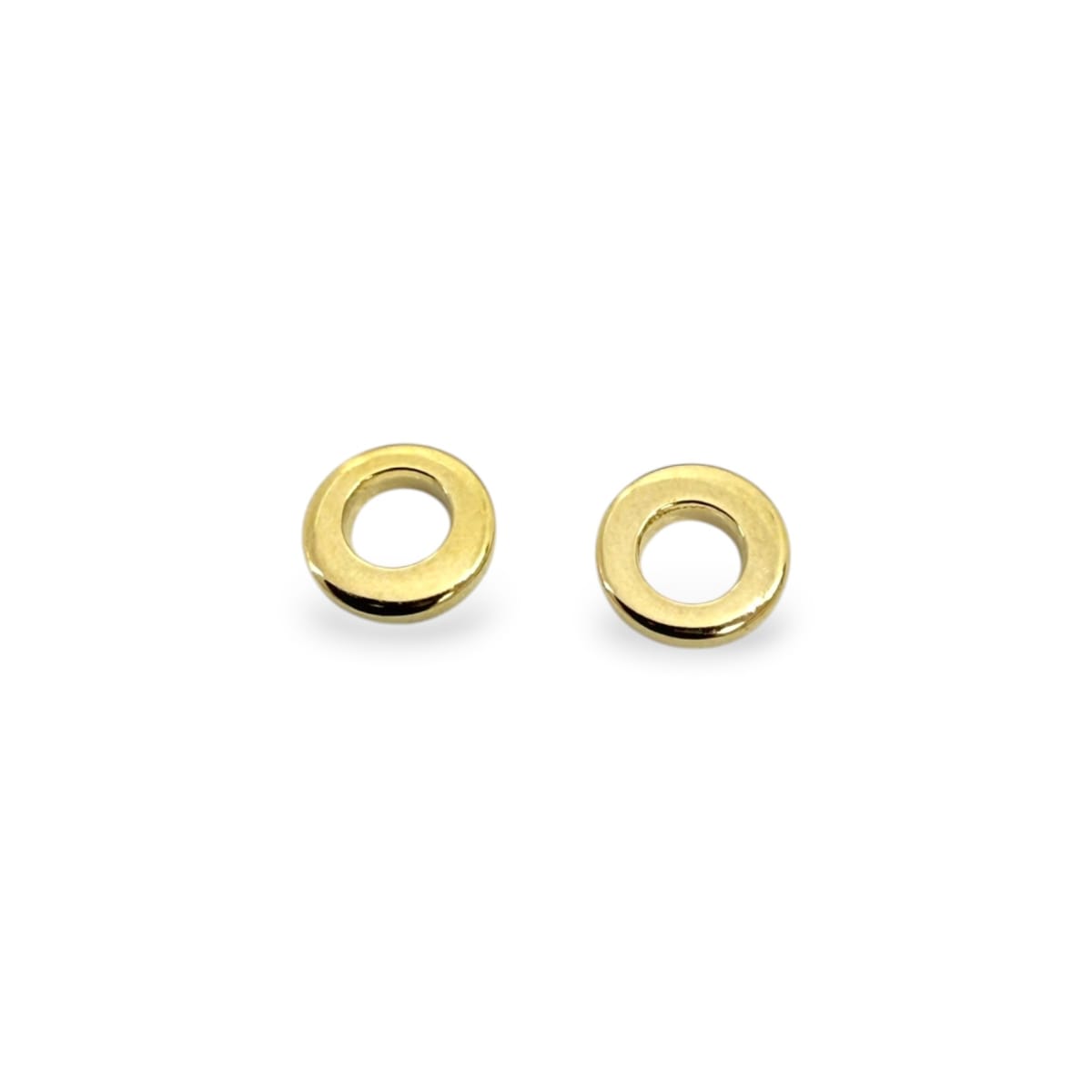 Argollas cerradas soldadas baño de oro 4 mm / gramo3