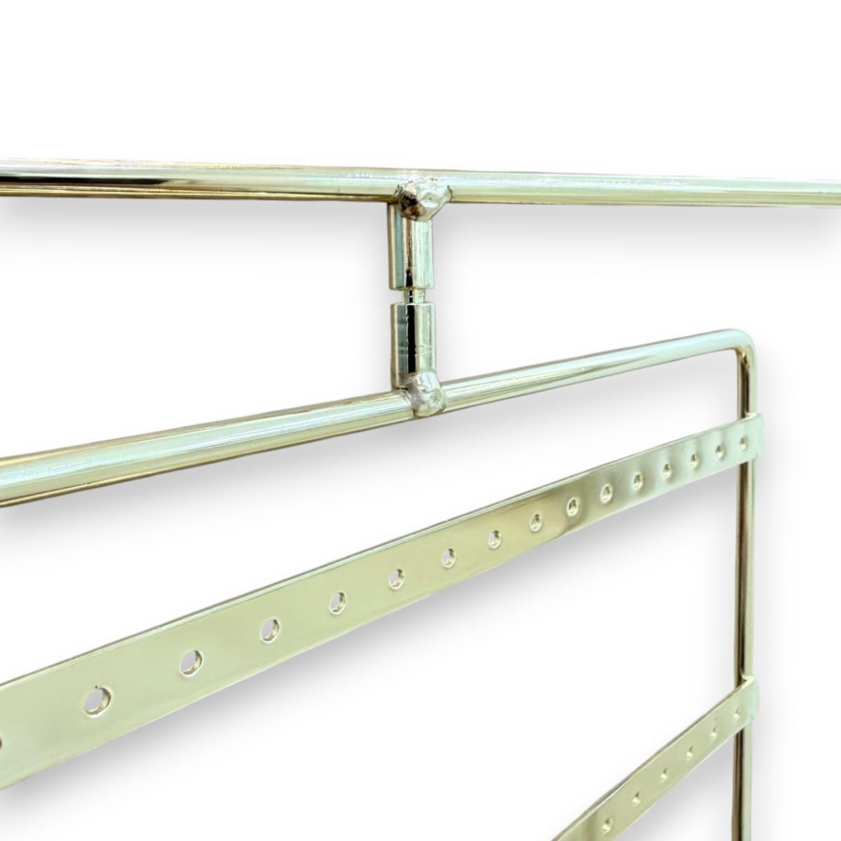 Exhibidor giratorio aros zarcillos 40 pares dorado madera metal / unidad3