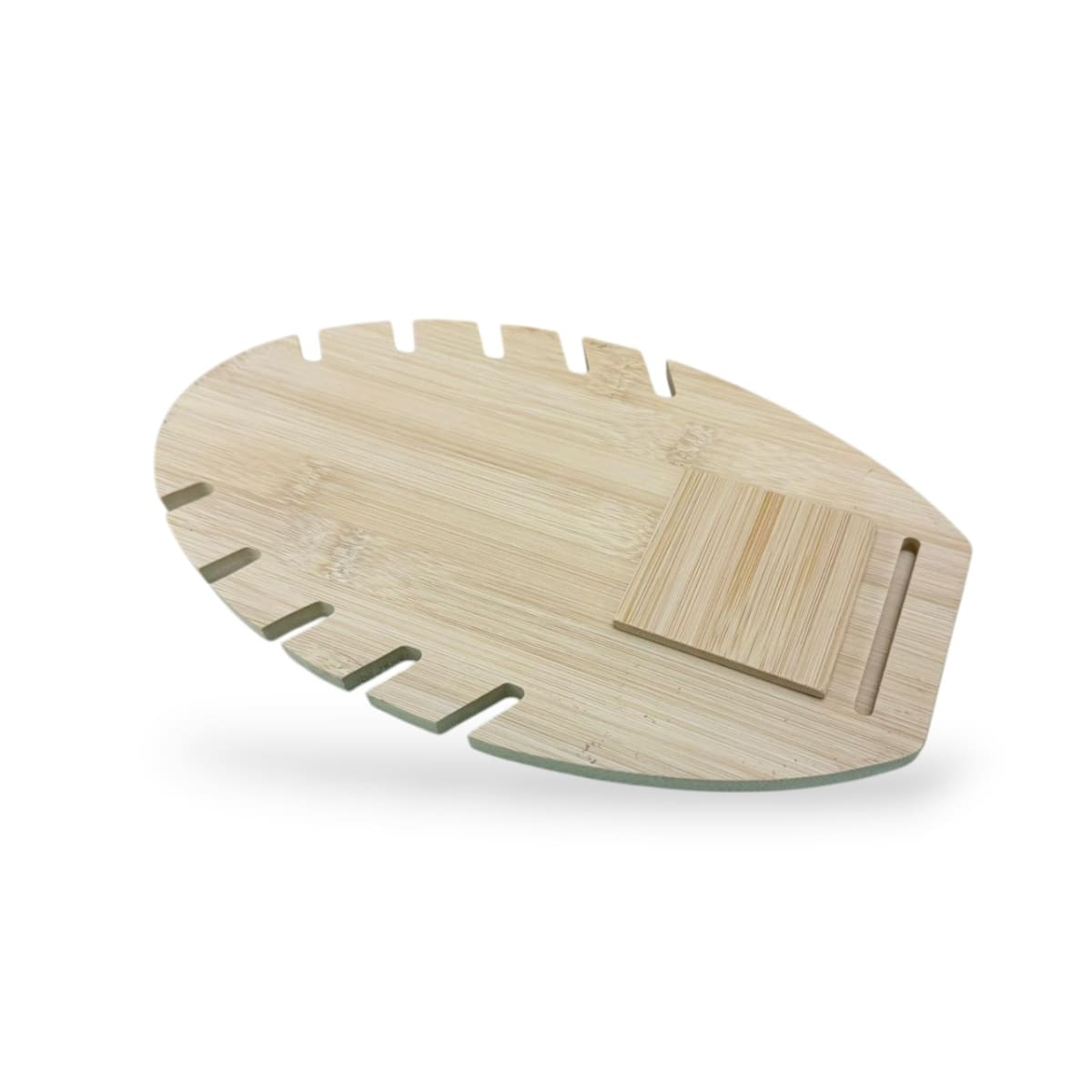 Exhibidor mostrario vertical ovalado collar eco cuero blanco / unidad4