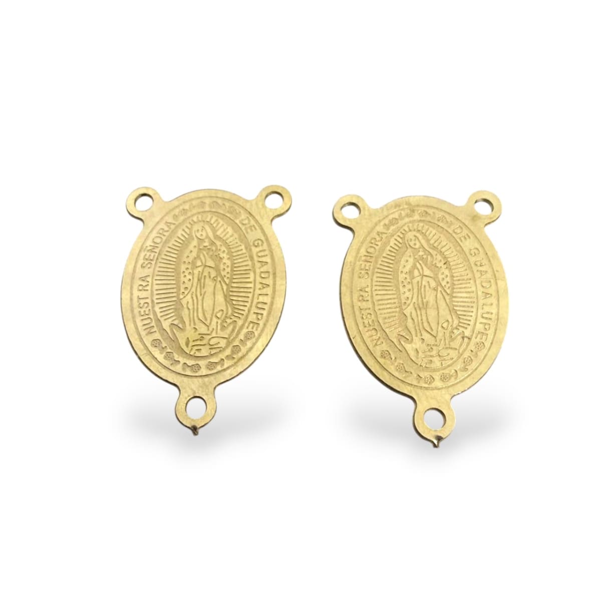Dije vitela centro rosario 23x15 mm virgen guadalupe acero / unidad2