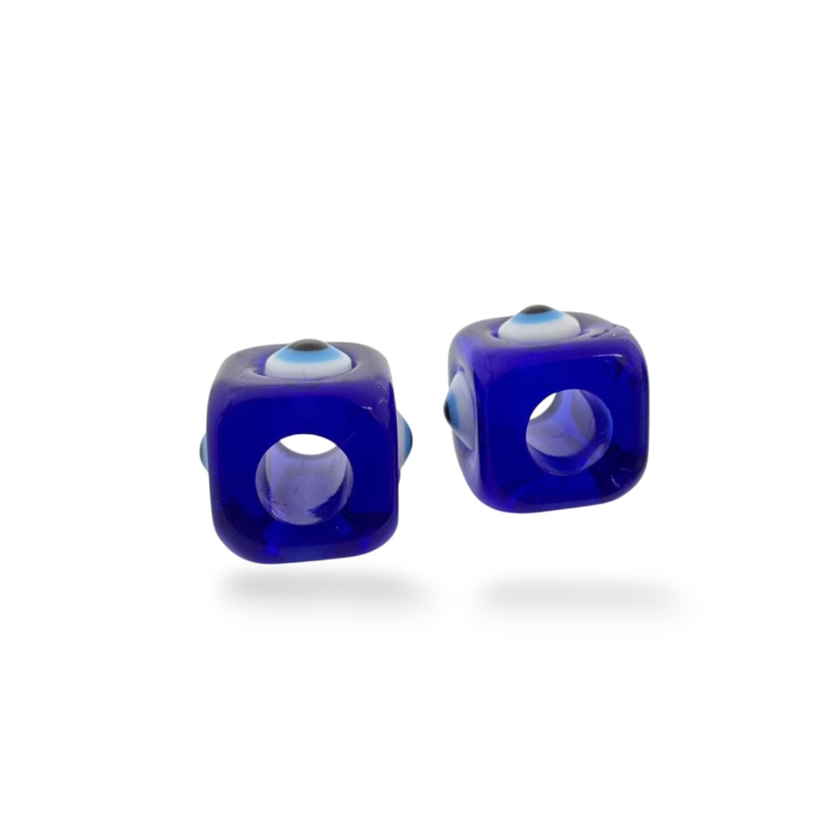 Pasador ojo turco cubo acrílico nazar protección 11 mm / unidad2