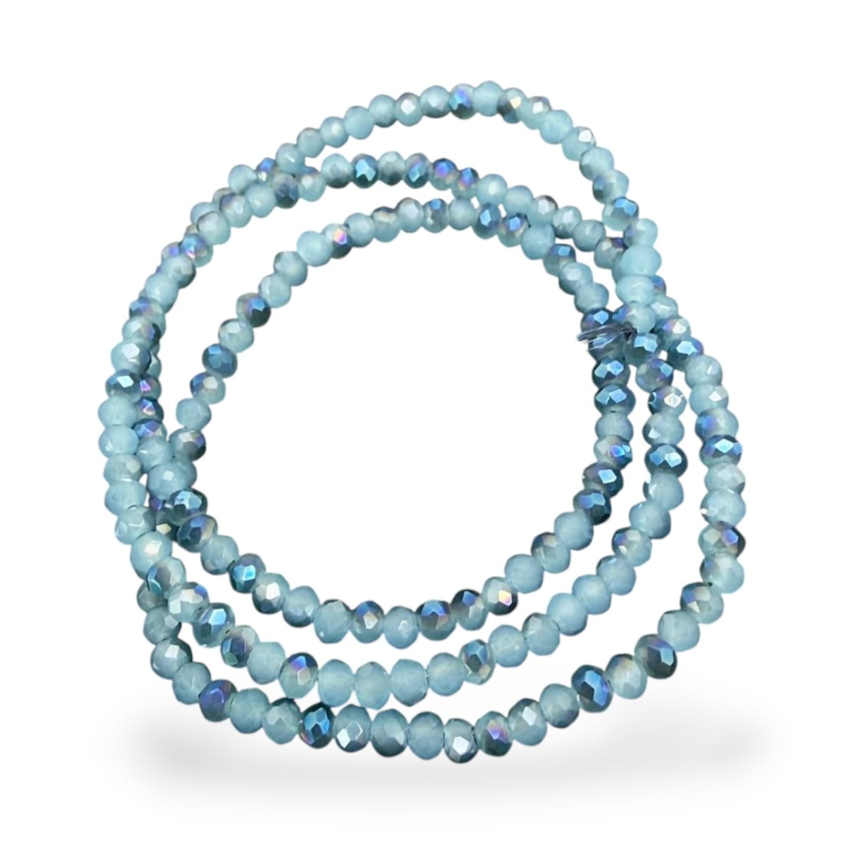 Sarta cristales 2 mm murano facetado combinado / tira7