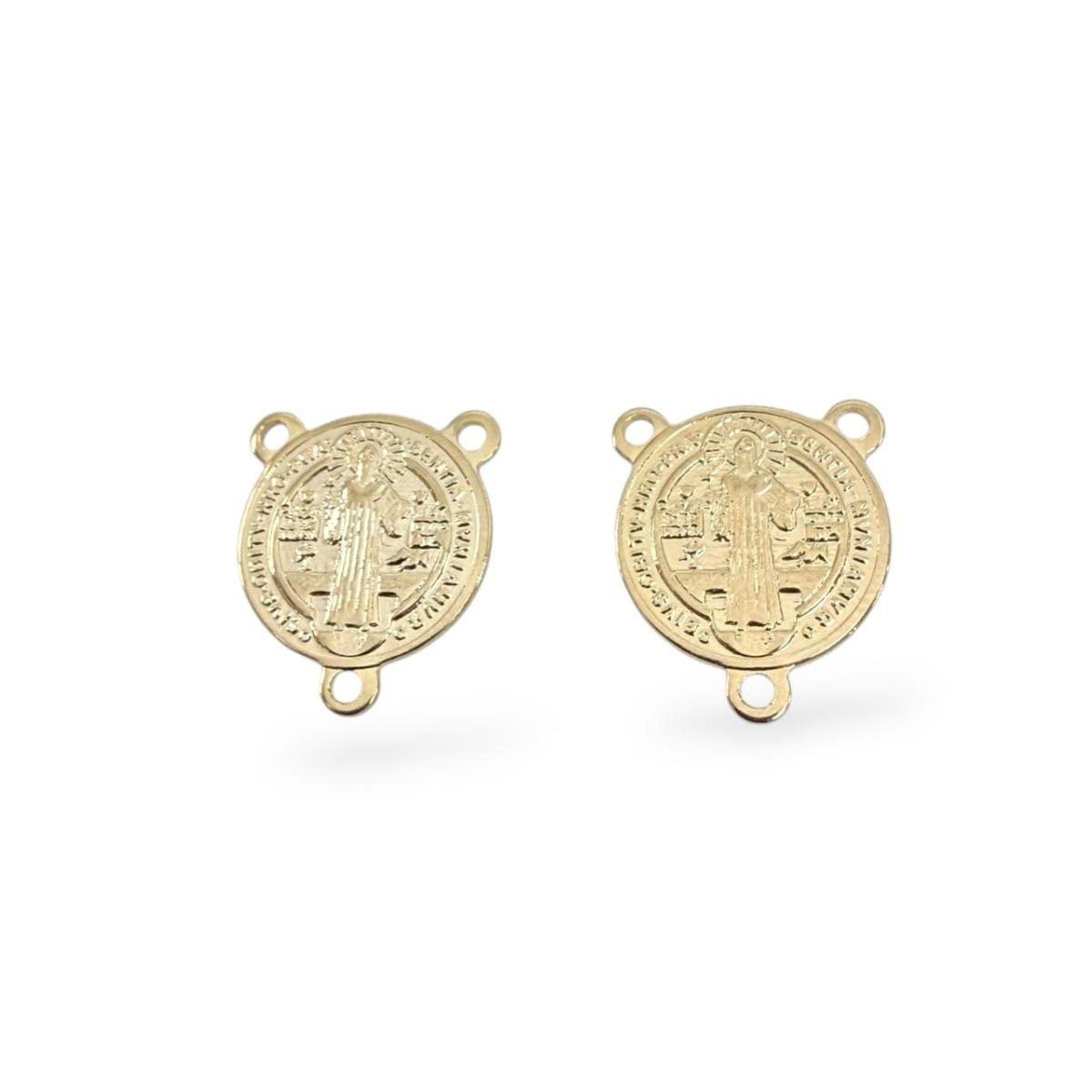 Dije vitela marieta San Benito 14 mm gold-filled / unidad4