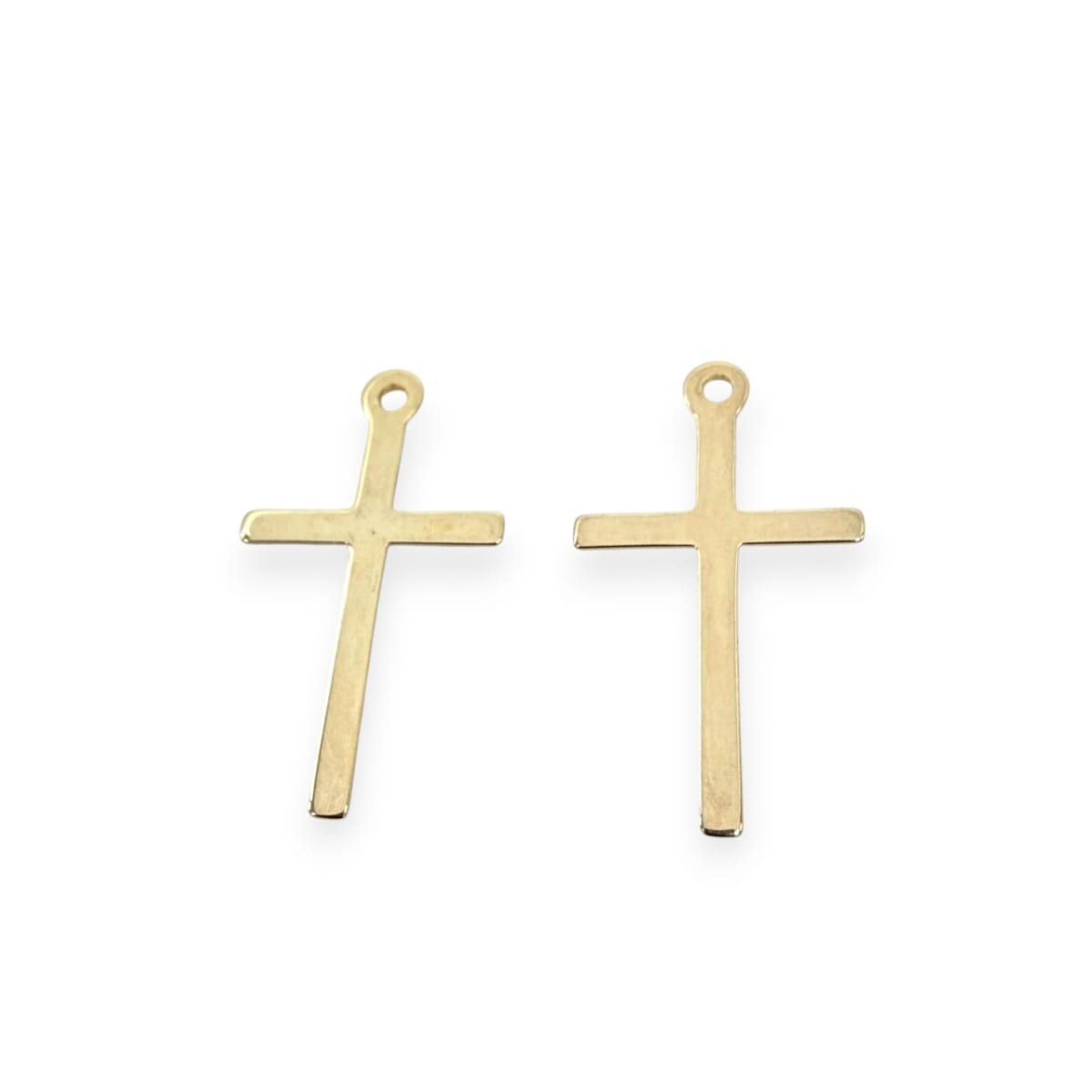 Dije Cruz lisa 23x13 mm gold-filled / unidad1