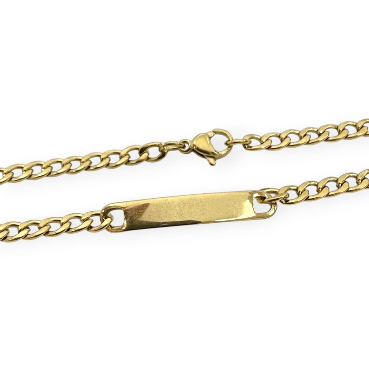 Pulsera tipo esclava con placa acero / unidad3