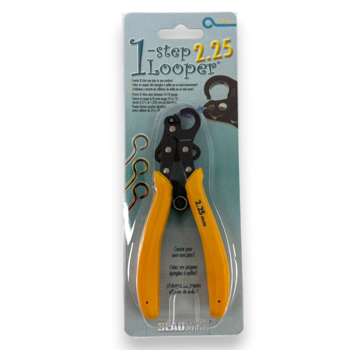 Alicate pinza punta entorchar 2.25 mm 1 step big looper bead smith / unidad3