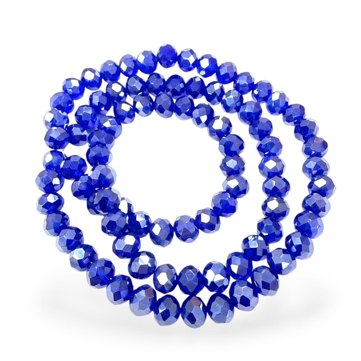 Sarta cristales 6 mm murano facetado combinado / tira12