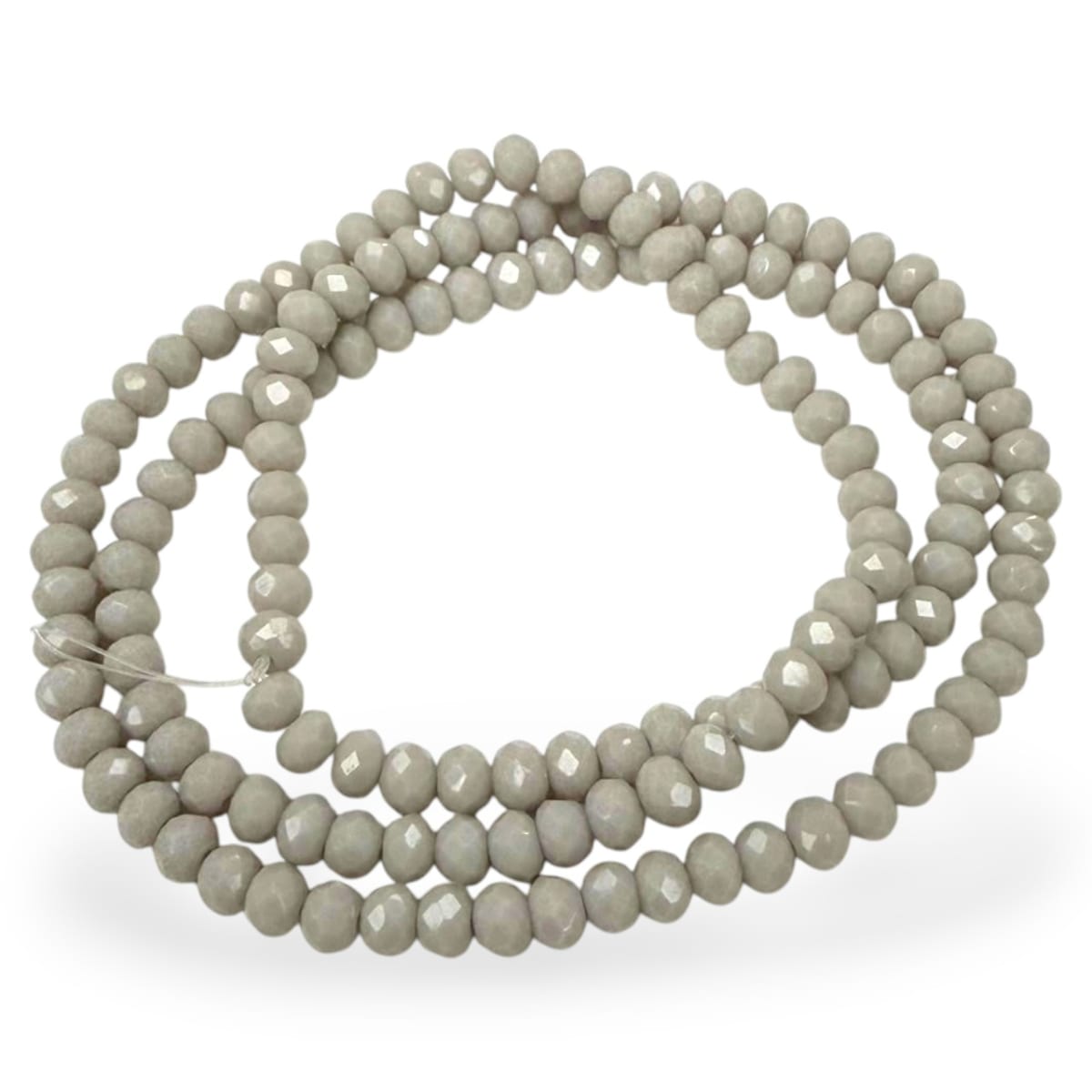 Sarta cristales 4 mm murano facetado unicolor / tira13