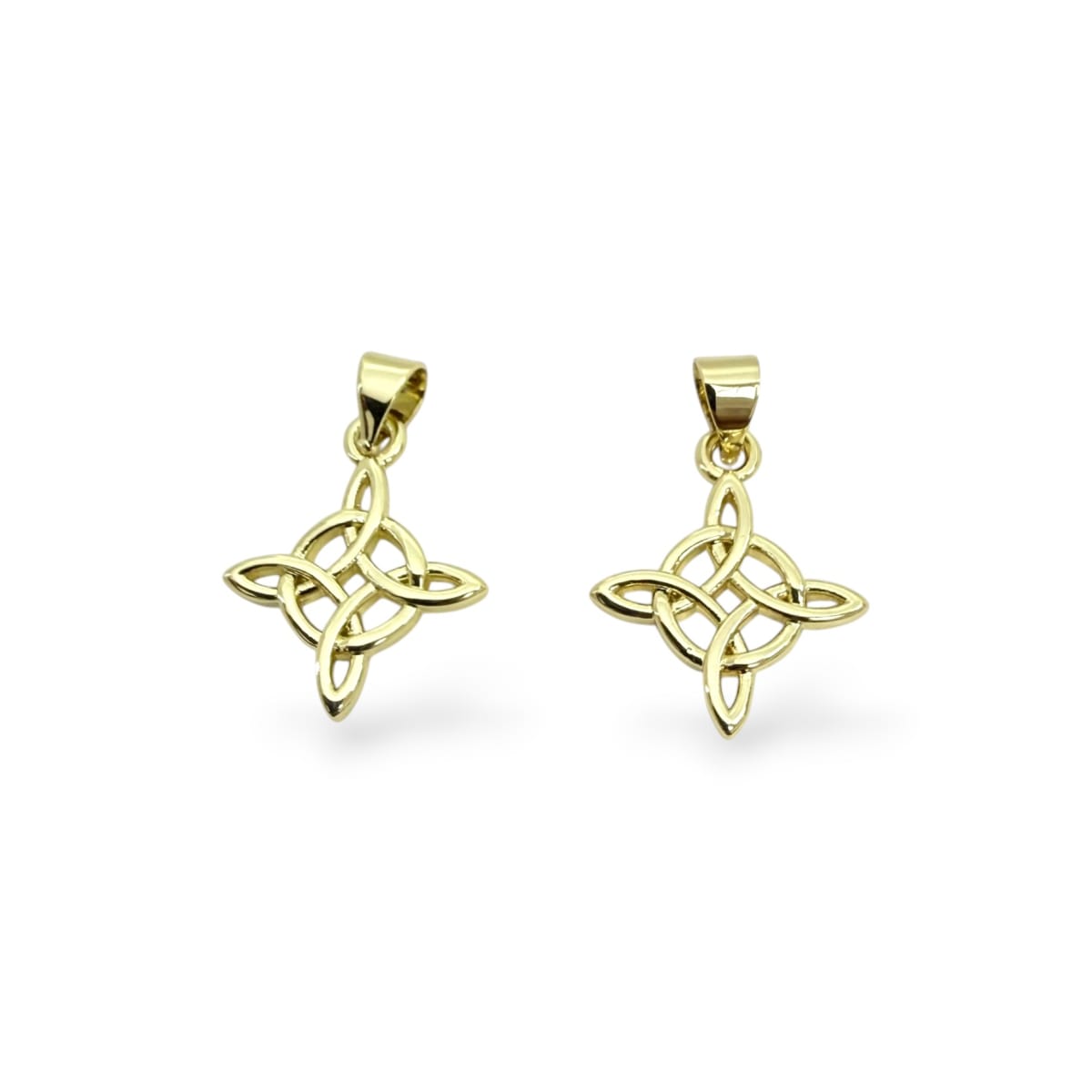 Dije colgante nudo de bruja 20x15 mm baño de oro / unidad1
