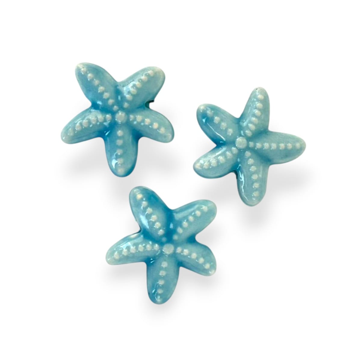 Pasador estrella de mar 19 mm porcelana / unidad5