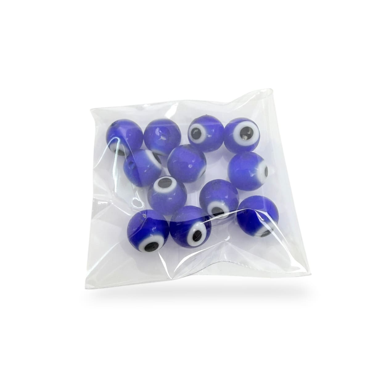 Ojo turco murano redondo 8 mm nazar protección azul2