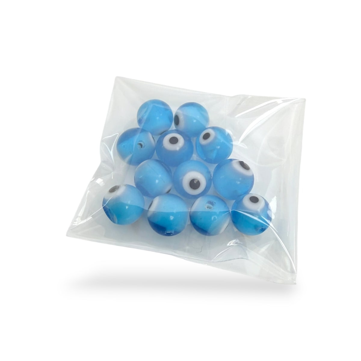 Ojo turco murano redondo 8 mm nazar protección celeste2