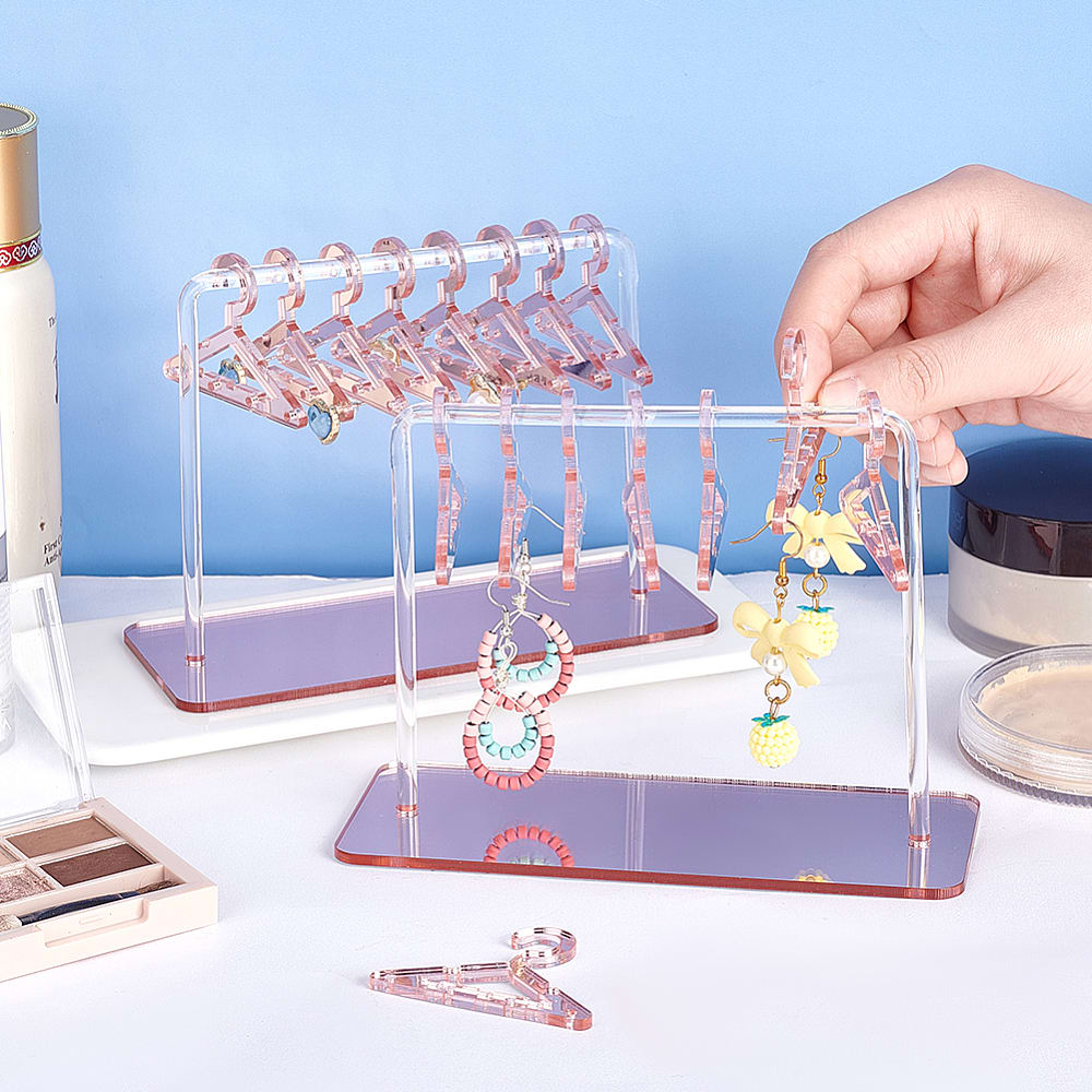 Exhibidor organizador de aros zarcillos pendientes en acrílico