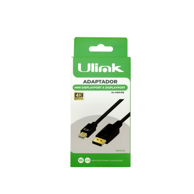 Adaptador Cable de video mini DisplayPort a DisplayPort 1,8M Mod. UL-MDP2182