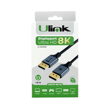Cable DisplayPort Ultra HD 8K de 1,8 m / mod. UL-PROPD8K