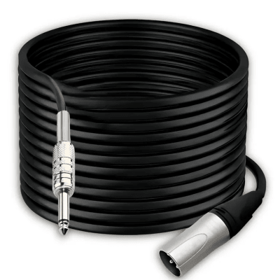Cable de audio XLR macho a Plug mono de 10 m UL-MIC-XJ4010