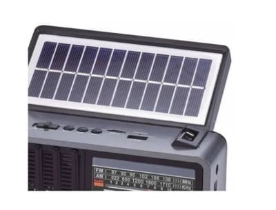 RADIO RECARGABLE SOLAR AM FM BT BAT LINTERNA IRT