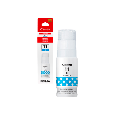 TINTA BOTELLA CANON GI 11 CYAN ORIGINAL 70ML1