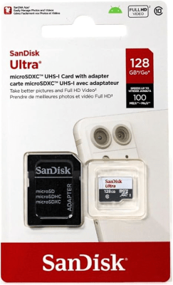 TARJETA DE MEMORIA MICROSD 128GB SANDISK 100MB GN3MA