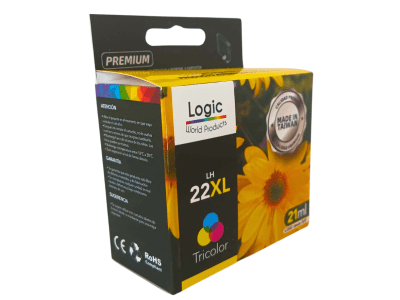 TINTA HP 22XL COLOR ALTERNATIVA LOGIC1