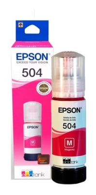 TINTA BOTELLA EPSON 504 MAGENTA ORIGINAL