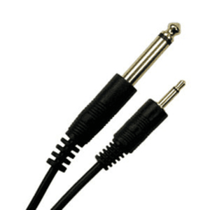 CABLE PLUG CAAP50 6.3mm MONO A PLUG 3.5mm MONO. 0.5mts