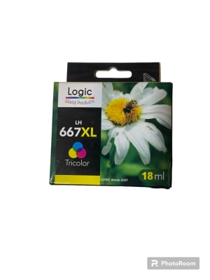 TINTA HP 667XL COLOR 18 ML ALTERNATIVA LOGIC1
