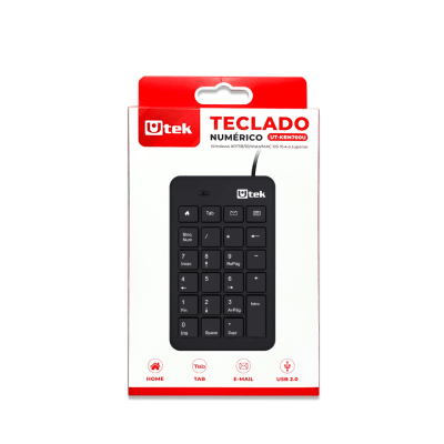 TECLADO NUMÉRICO USB UTEK1