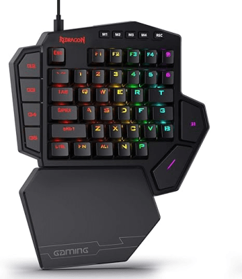 TECLADO MECANICO PARA UNA MANO DITI SW BROWN REDRAGON1