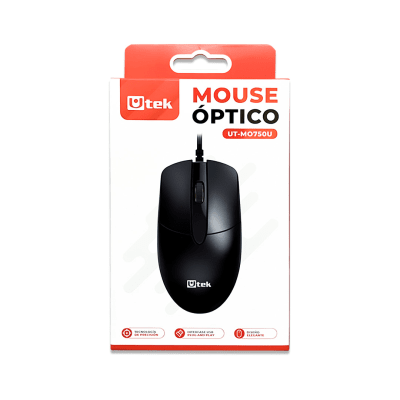 MOUSE ALAMBRICO USB MO750U UTEK1