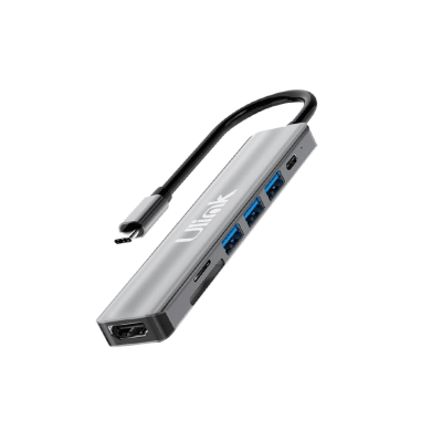 Adaptador multipuerto USB-C 7 en 1 / Mod. UL-ADC7601