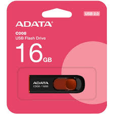 Pendrive Adata 16GB USB 2.0 Negro/Rojo
