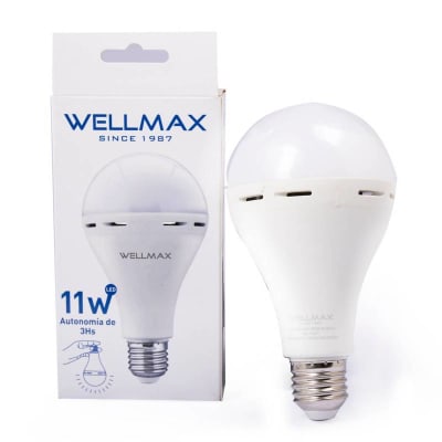 AMPOLLETA WELLMAX 11W EMERGENCIA INTELIGENTE 3 EN 1 E-27