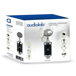 Microfonos Audiolab con entrada usb, tripode y regulador de volumen 210301389