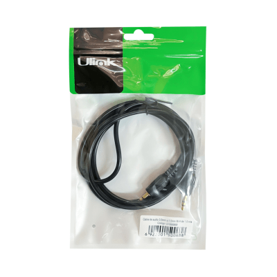 CABLE DE AUDIO 3.5mm a 3.5mm 0.5 mts