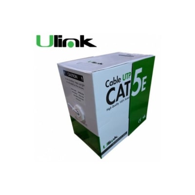 CAJA DE CABLE DE RED CAT5E 305 MTS GRIS ULINK1